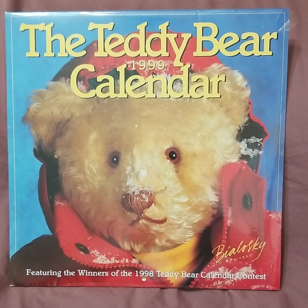 Vintage Teddy Bear Calendar 1999